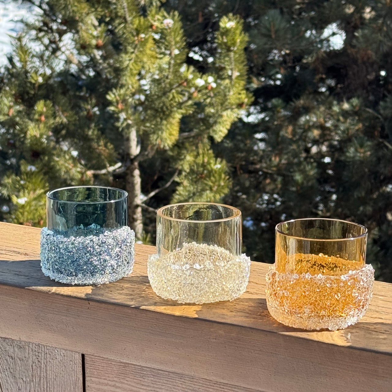 Ghiaccio Glass Ambra
