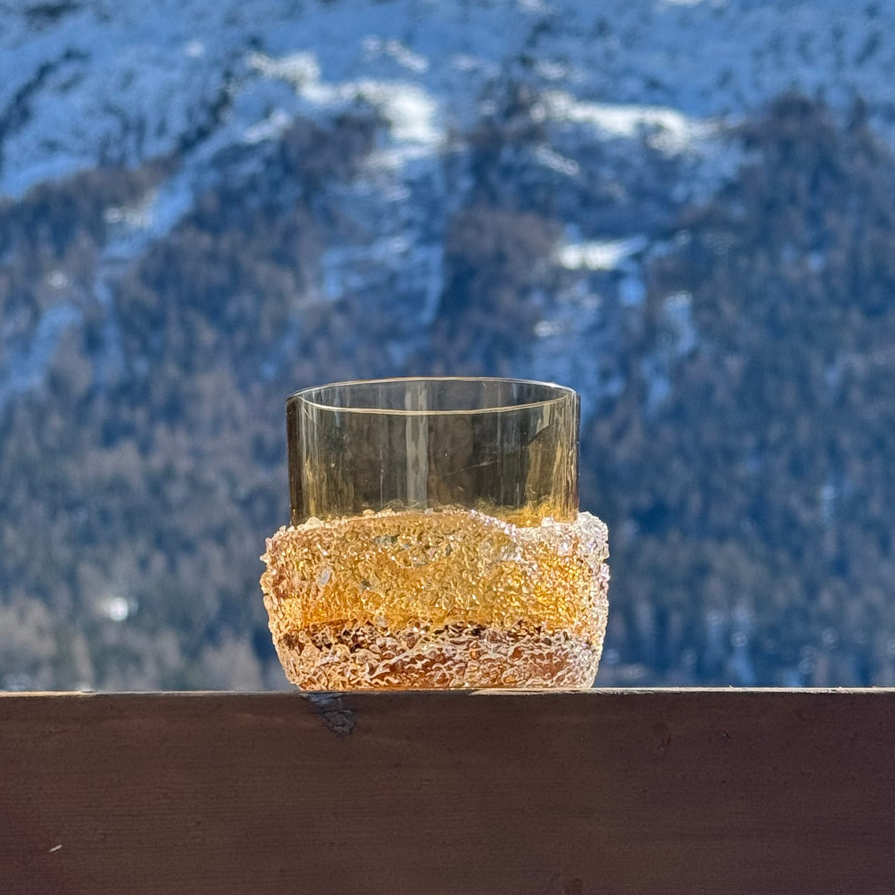 Ghiaccio Glass Ambra