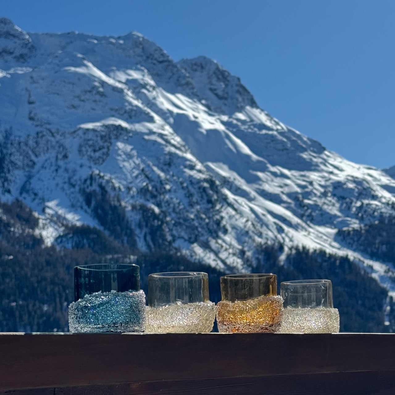 Ghiaccio Glass Ambra